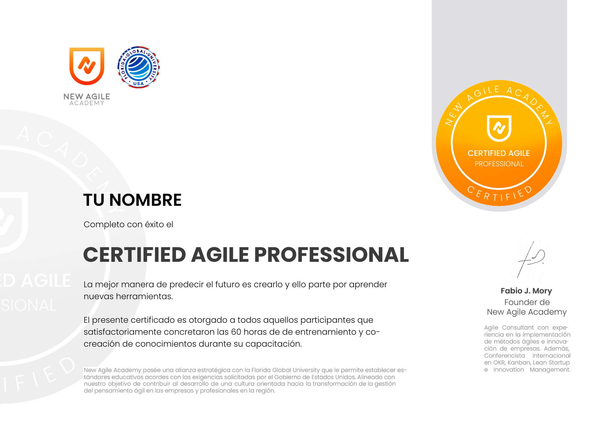 CERTIFIED AGILE PROFESSIONAL