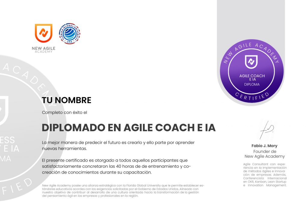 DIPLOMA AGILE COACH E IA